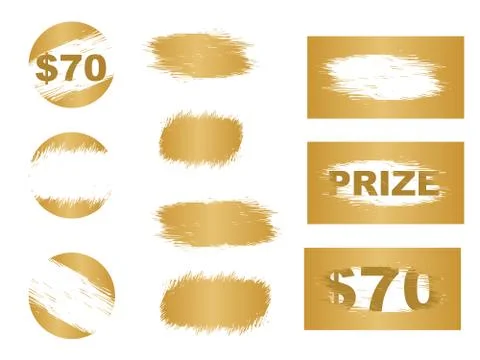 Scratch card elements. Lottery scratch and win game card background. Illustrazione stock