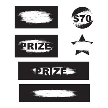 Scratch card game, scratch and win lottery. Lottery winning ticket and scratc Stockillustratie