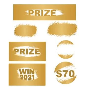 Scratch card win effect. Lottery cover for scratch card Stock Illustration