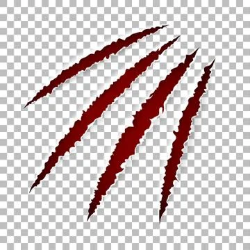 Scratch Claws of Animal Stock Illustration