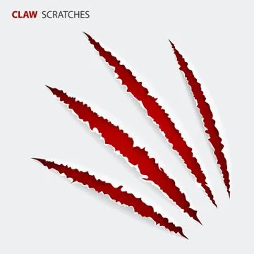 Scratch Claws of Animal Stock Illustration