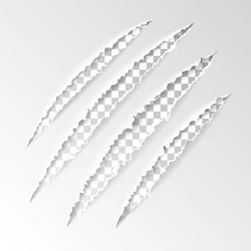 Scratch Claws of Animal Stock Illustration