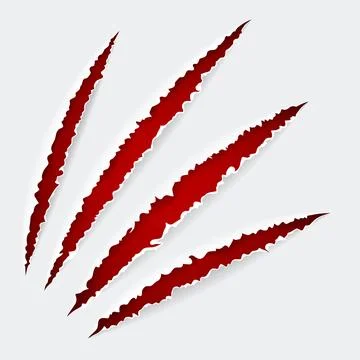 Scratch Claws of Animal Stock Illustration