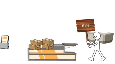 Scratch &amp; Dent Sale, Animation Stock Footage 33821890