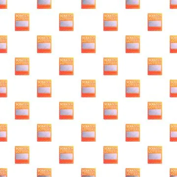 Scratch lottery tickets pattern for gambling and chance イラスト素材