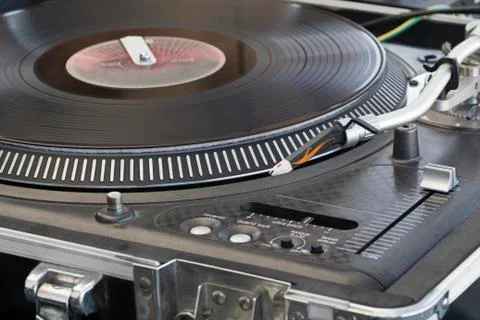 Scratch mixing DJ Foto stock