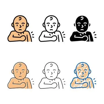Scratch reflex color styles icon vector Stock Illustration