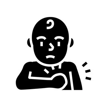 Scratch reflex glyph icon vector illustration Stock Illustration