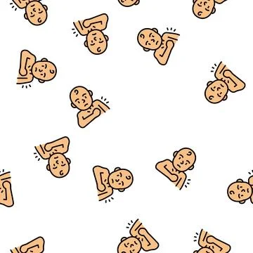 Scratch reflex vector seamless pattern Stock Illustration