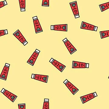 Scratch remover car care vector seamless pattern Illustrazione stock