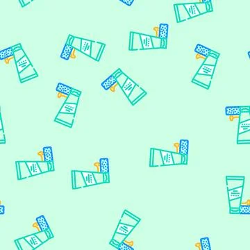 Scratch remover car care vector seamless pattern Stock Illustration