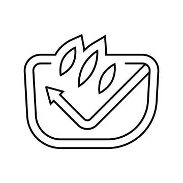 Scratch resistant lens line icon vector illustration Stock Illustration