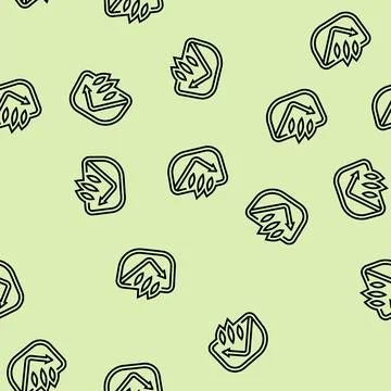 Scratch resistant lens line seamless pattern Stock Illustration