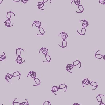 Scratch resistant lens line vector seamless pattern Stock Illustration