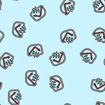 Scratch resistant lens vector seamless pattern イラスト素材