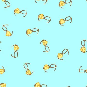 Scratch resistant lens vector seamless pattern イラスト素材