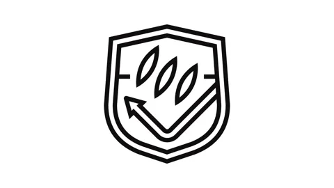 Scratch resistant line icon animation Stock Footage 326122901