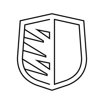 Scratch resistant line icon vector illustration Stock Illustration