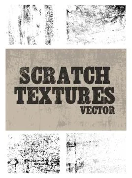 Scratch textures Stock Illustration