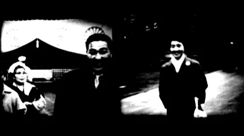 Scratch Video Collage Animation Loop - Vintage Super8 Film Stock Footage 10562764