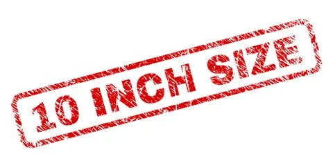 Scratched 10 INCH SIZE Rounded Rectangle Stamp 스톡 일러스트