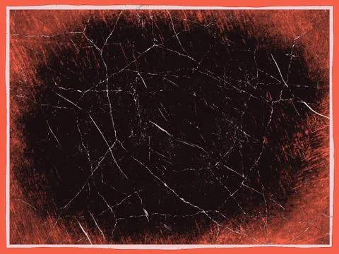 Scratched abstract background with pink frame border. Stock Photos