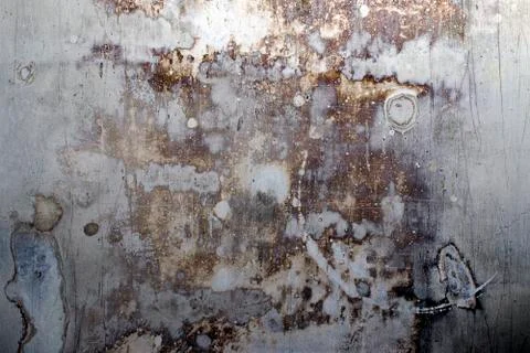 Scratched and Stained Metal Texture Background Stock Photos