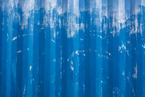 Scratched blue metallic texture Stock Photos