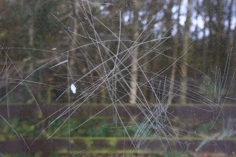 Scratched Clear Plastic Surface Background Stock Photos