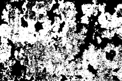 Scratched concrete vector texture close-up, black and white textured effect b Stock Illustration