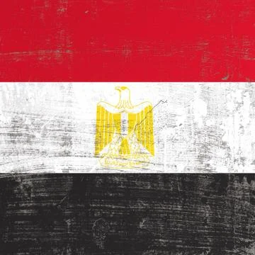 Scratched Egypt flag Illustrazione stock