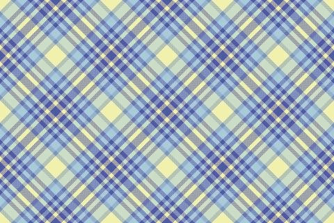 Scratched fabric pattern tartan, small seamless background vector. Primary .. Stock Illustration