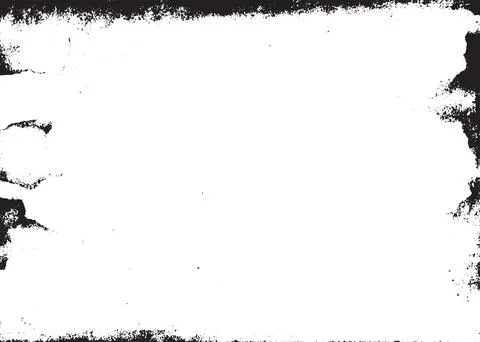 Scratched Gritty Grunge Background Texture Vector. Dust Overlay Distress Grainy Stock Illustration