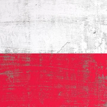 Scratched Poland flag Stock Illustration