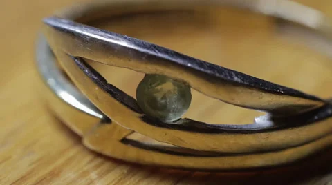 Scratched ring macro Video stock 36240163