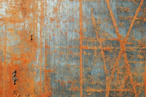 Scratched rusty metal texture Stock Photos