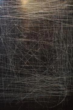 Scratched screen texture with dust. Broken black screen macro shot. Broken .. Stock Photos