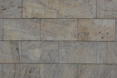 Scratched Stone Tiles in Rectangular Pattern Stock Photos