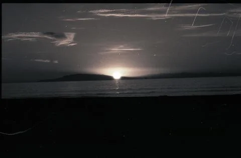 Scratched Sunset 4 Foto stock