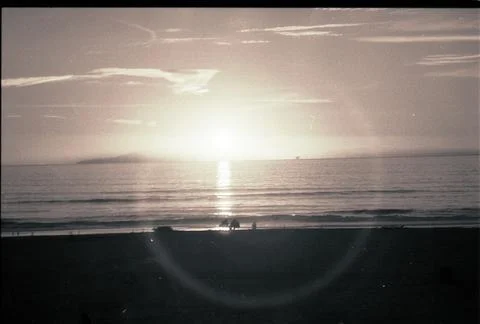 Scratched Sunset 5 Foto stock
