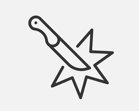 Scratched surface icon. Scratch resistant sign. Broken screen symbol. Stock Illustration