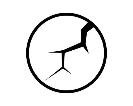 Scratched surface icon. Scratch resistant sign. Broken screen symbol. Stock Illustration