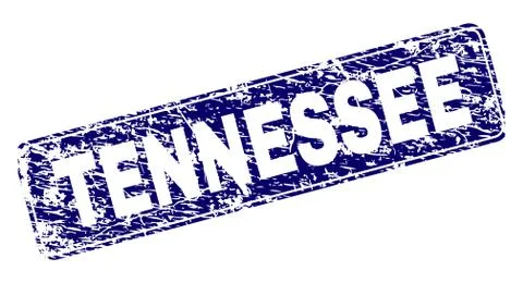 Scratched TENNESSEE Framed Rounded Rectangle Stamp イラスト素材