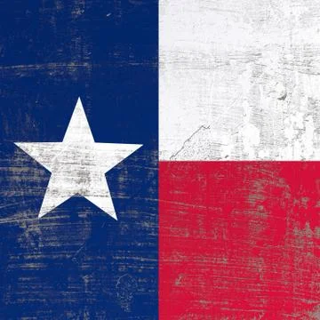Scratched Texas flag Stock Illustration