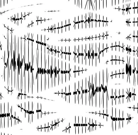 Scratched texture. Grunge texture. The background is black and white. Vector Stock Illustration