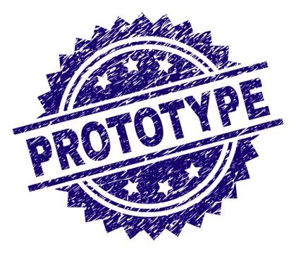 Scratched Textured PROTOTYPE Stamp Seal イラスト素材