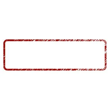 Scratched Textured Rounded Rectangle Frame Stock Illustration