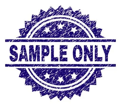 Scratched Textured SAMPLE ONLY Stamp Seal 스톡 일러스트