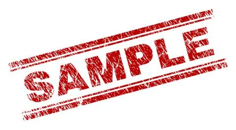 Scratched Textured SAMPLE Stamp Seal 스톡 일러스트