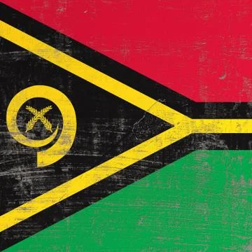 Scratched Vanuatu flag Stock Illustration